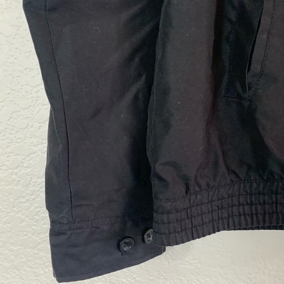 Chaps | Black zip front windbreaker loose cold weather jacket size extra… - Picture 6 of 10